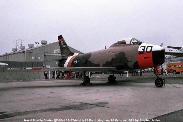 USAF North American QF-86H Sabre 52-5744