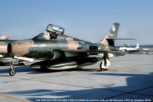 USAF Republic F-84F Thunderstreak 52-6600