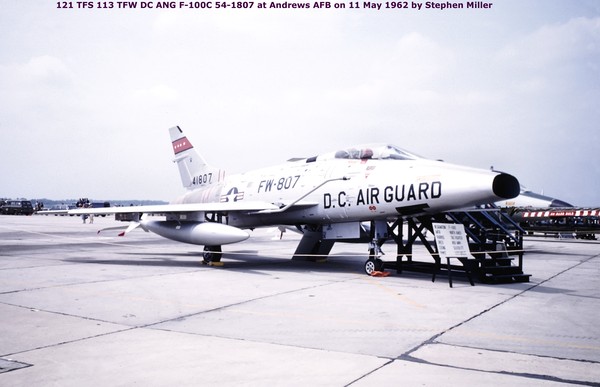 USAF North American F-100C Super Sabre 54-1807