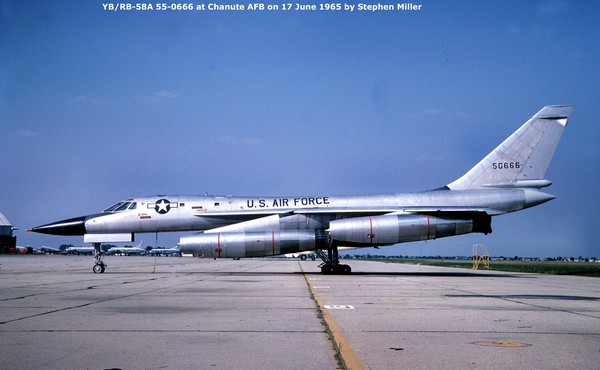 USAF Convair YB/RB-58A Hustler 55-0666