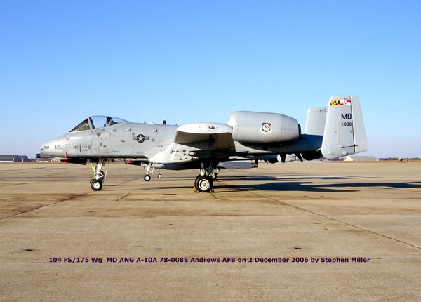 USAF Fairchild A-10A Thunderbolt II 78-0088