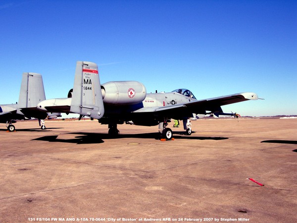 USAF Fairchild A-10A Thunderbolt II 78-0644