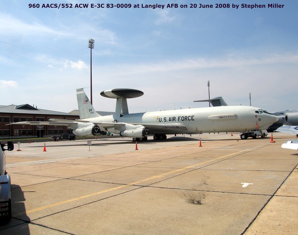 USAF Boeing E-3C Sentry 83-0009