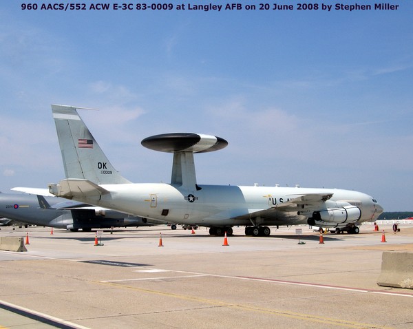 USAF Boeing E-3C Sentry 83-0009