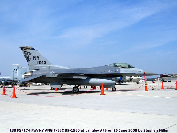 USAF General Dynamics F-16C Fighting Falcon 85-1560