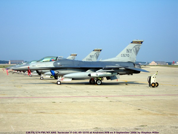 USAF General Dynamics F-16C Fighting Falcon 85-1570