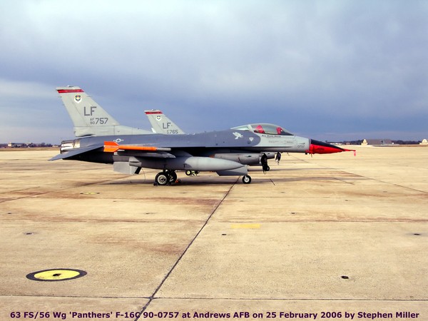 USAF General Dynamics F-16C Fighting Falcon 90-0757