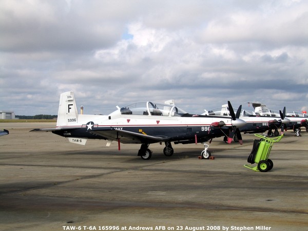 USN Rayethon Beech T-6A Texan II 165996