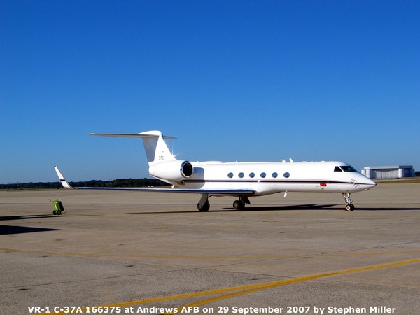 USN Gulfstream C-37A Gulfstream V 166375