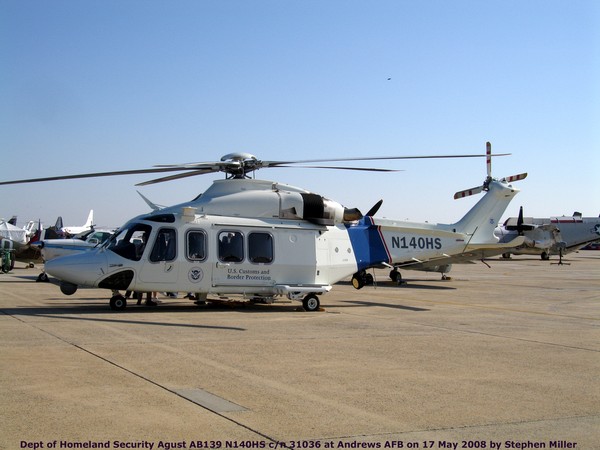 US DHS Augusta/Westland AW139  N140HS