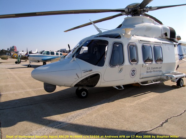 US DHS Augusta/Westland AW139  N140HS