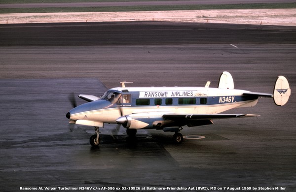 Ransome Airlines Volpar Turboliner  N346V