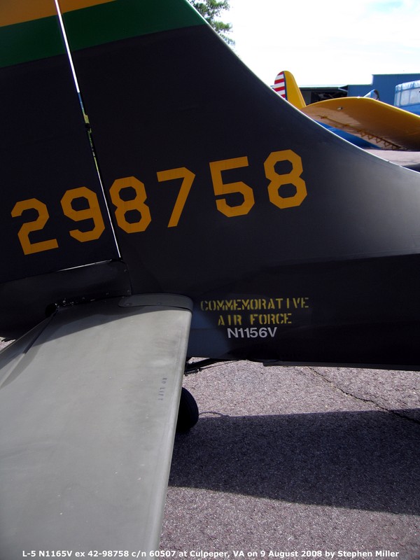 CAF Stinson L-5 Sentinel 42-98758