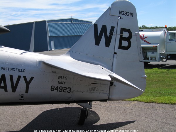  North American SNJ-5 Texan N3931R