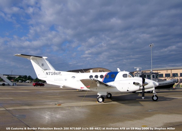 US DHS Beechcraft 200 Super King Air N7166P