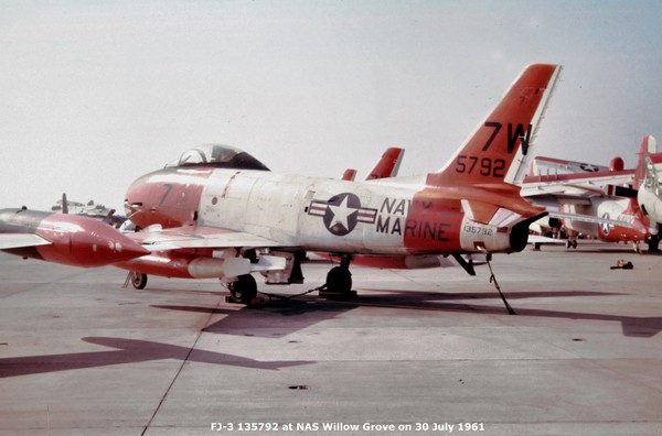 USN North American FJ-3 Fury 135792