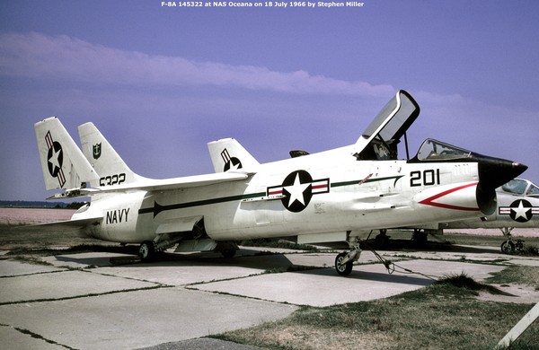 USN Vought F-8A Crusader 145322