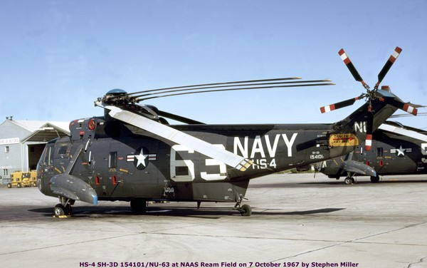 USN Sikorsky SH-3D Sea King 154101
